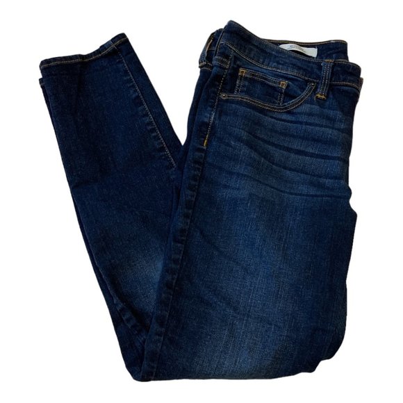 UNIVERSAL THREAD Mid Rise Skinny Jeans Sz 10/30R Whiskers Crease Lines - Picture 3 of 14